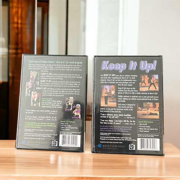 NEW Debbie Siebers' Slim in 6 & Keep It Up DVD Duo Pack Sealed Beachbody - Picture 2 of 4